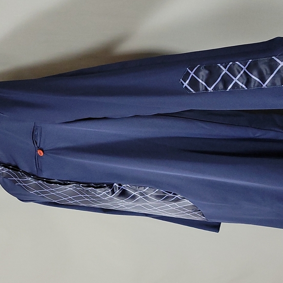 Men's Long Sleeve African Printed Dashiki - Navy - Picture 6 of 6